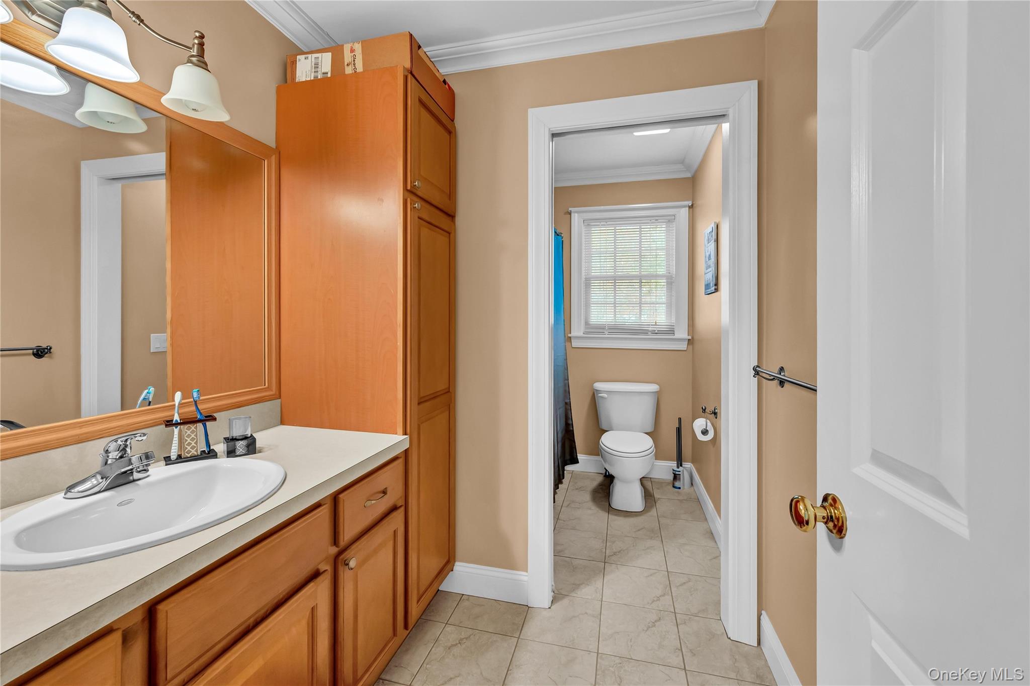 424 Gage Road Brewster, NY 10509 - Photo 31 of 42 a bathroom with a granite countertop sink toilet and shower