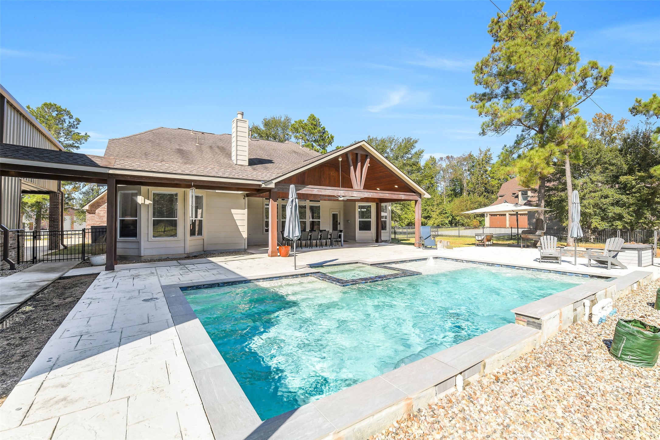 32711 Tall Oaks Way Magnolia, TX 77354 - Photo 38 of 50 a front view of a house with a yard