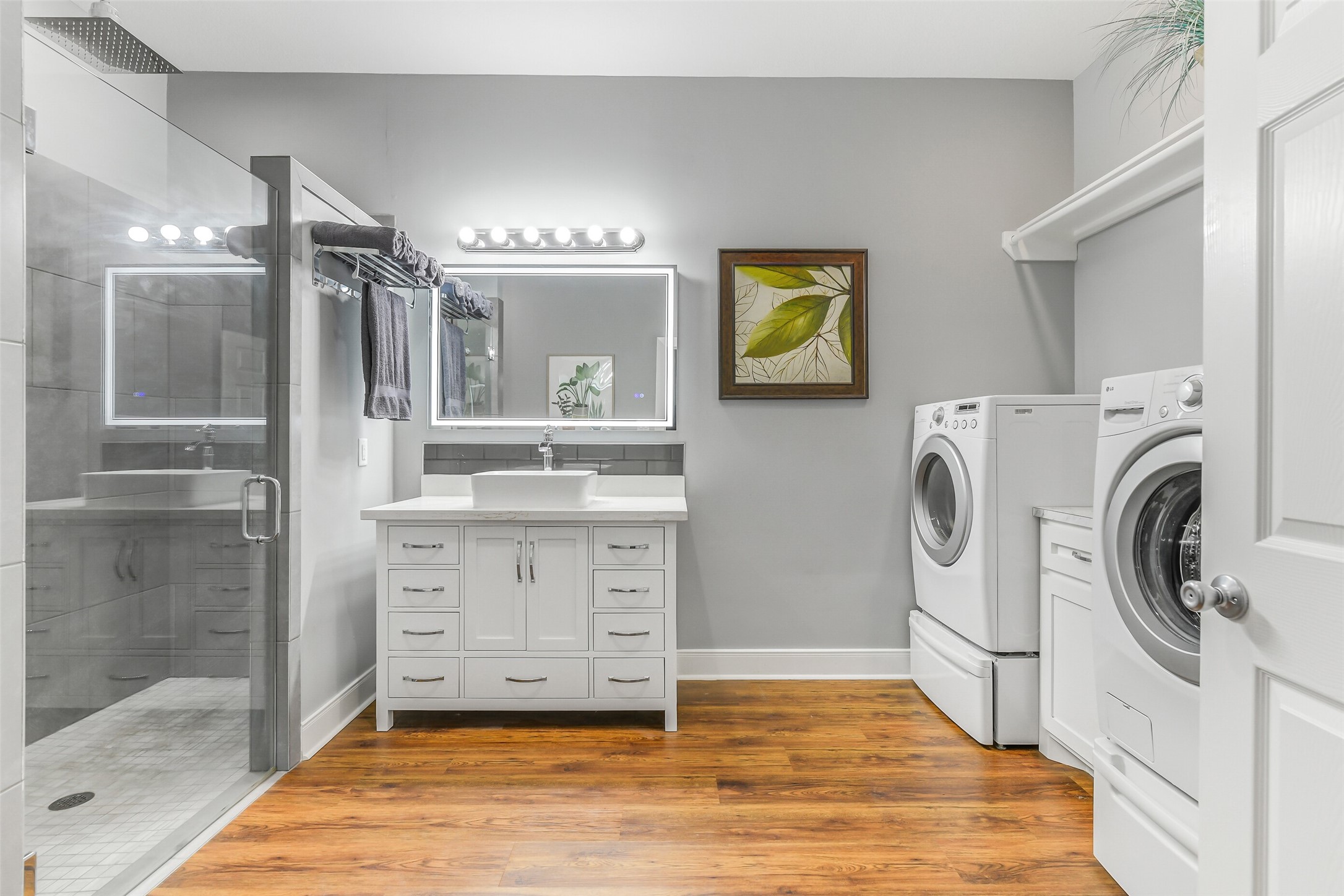 32711 Tall Oaks Way Magnolia, TX 77354 - Photo 44 of 50 a view of a kitchen with sink washer and dryer