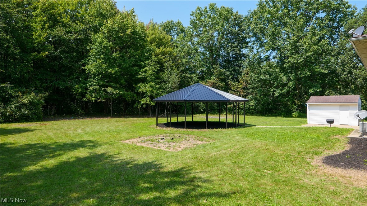 3111 Blake Road Ashtabula, OH 44004 - Photo 35 of 39 View of yard with an outbuilding and a gazebo