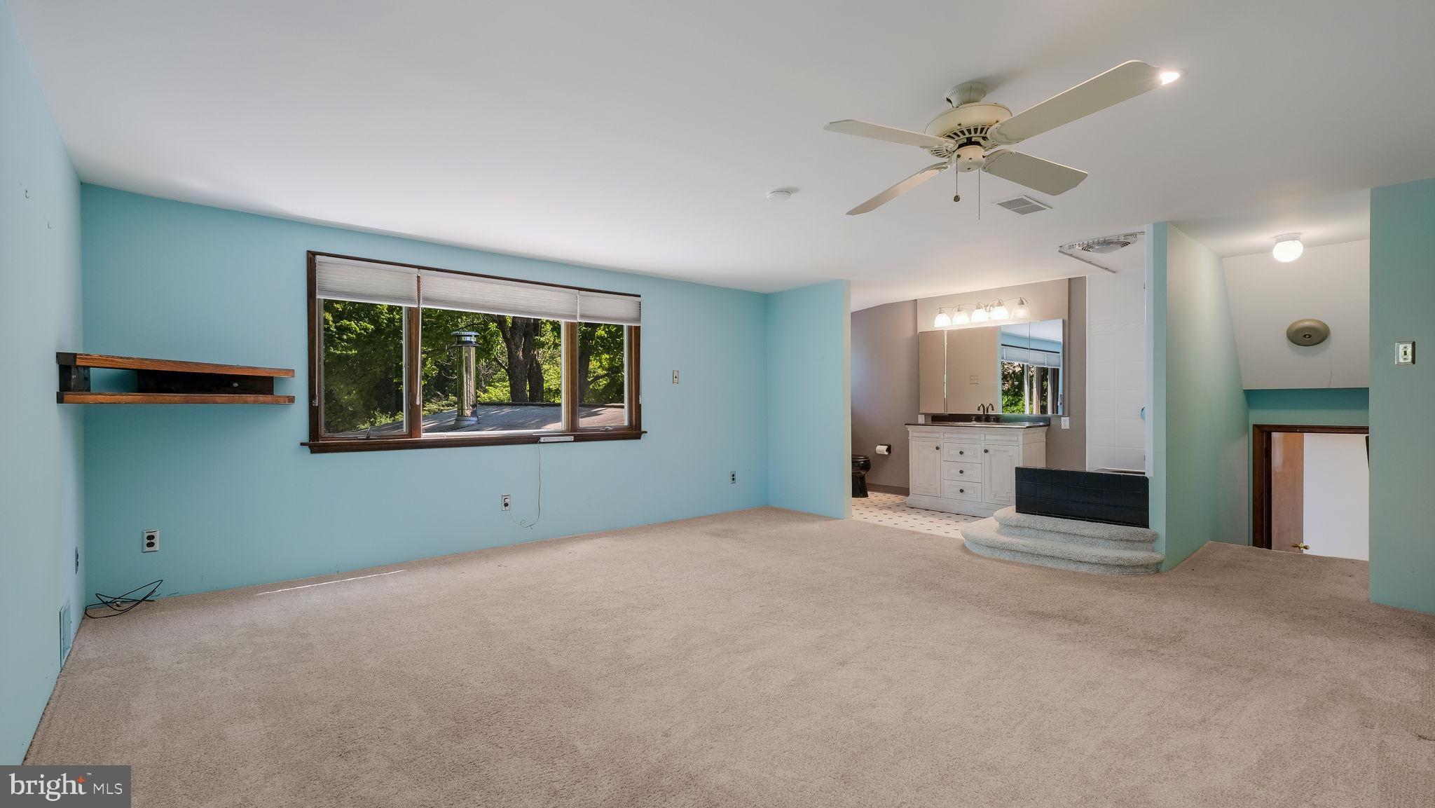 2775 Red Gate Drive Doylestown, PA 18902 - Photo 29 of 38 an empty room with a fireplace and fan