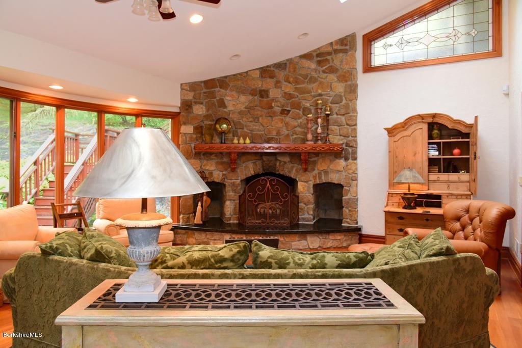 182 Jug End Road Egremont, MA 01230 - Photo 8 of 61 Living Room With Wood Burning Fireplace