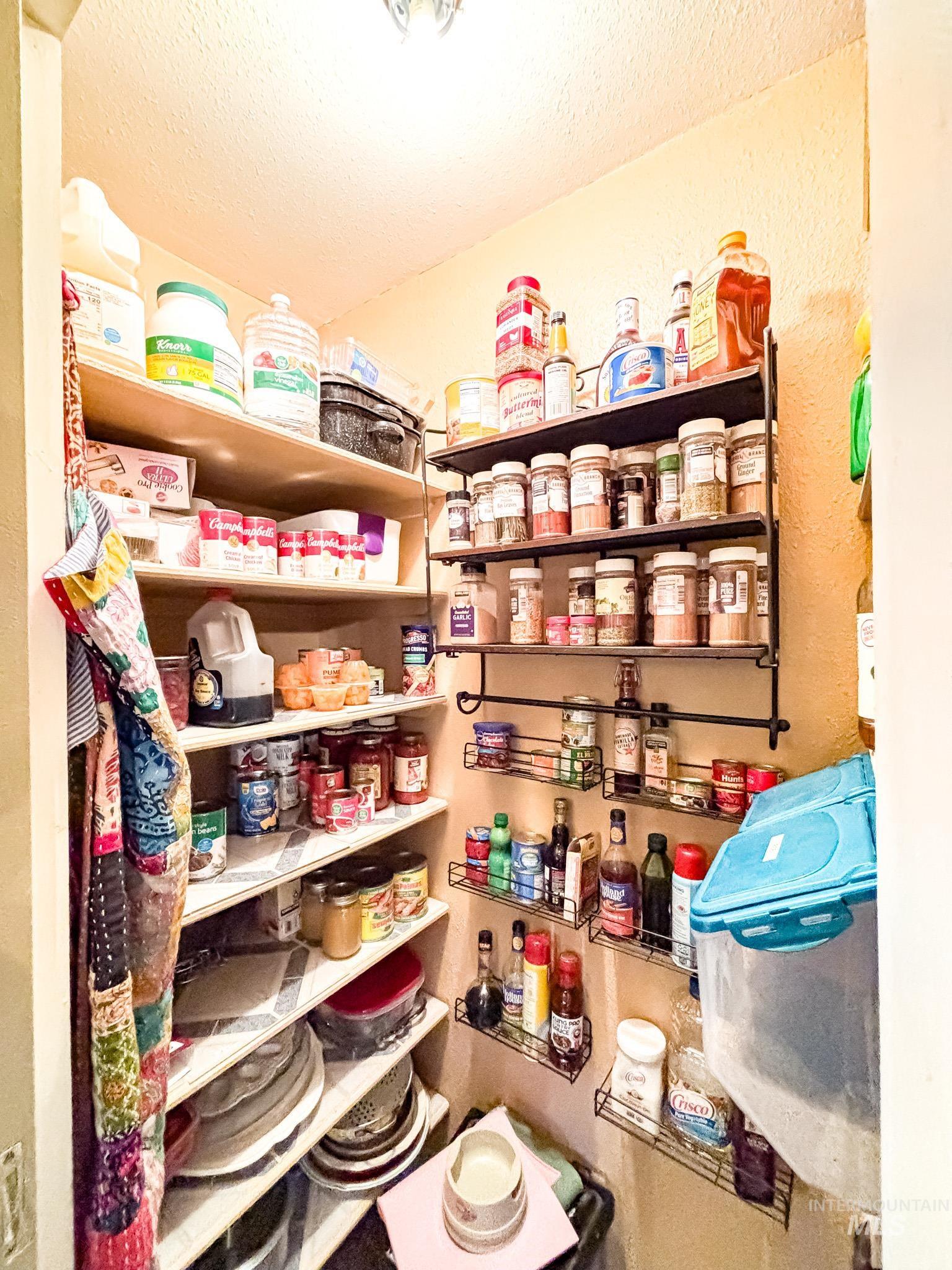 1995 Glenwood Road Kamiah, ID 83536 - Photo 10 of 38 Compact pantry featuring built-in shelving and wall-mounted spice racks