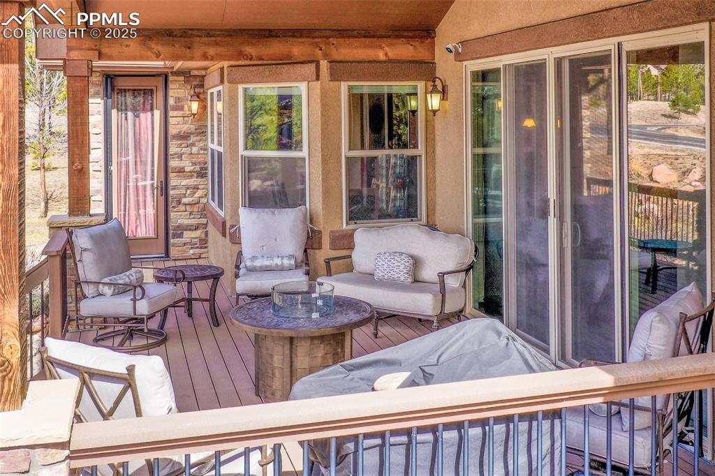 5070 Vessey Road Colorado Springs, CO 80908 - Photo 4 of 49 View of wooden deck