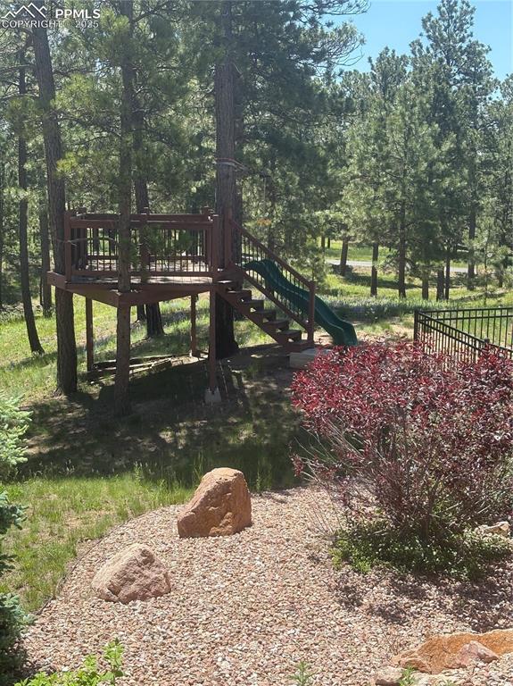 5070 Vessey Road Colorado Springs, CO 80908 - Photo 8 of 43 Have some fun on the tree house with zip line