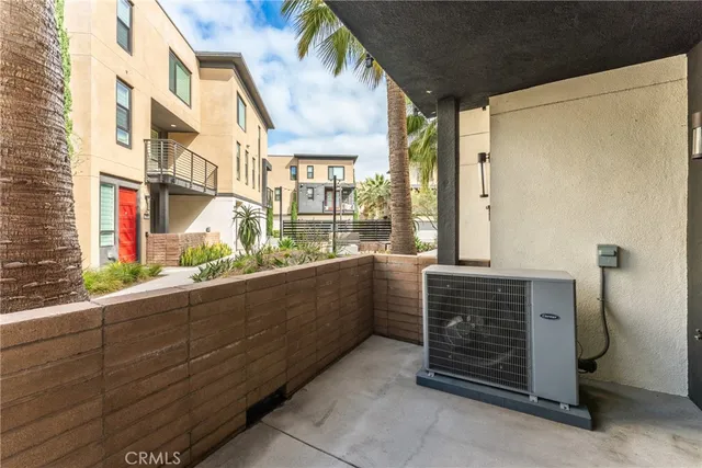 an aerial view of a city with houses