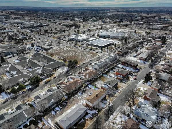 an aerial view of a city