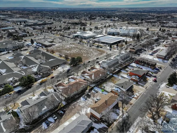 an aerial view of a city