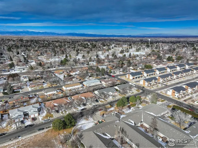 an aerial view of a city
