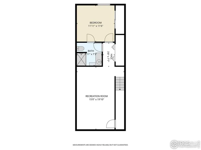 a picture of a bench in front of a door