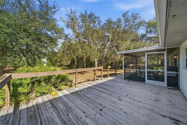 a view of deck with wooden floor and outdoor space