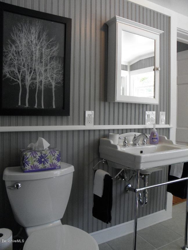 661 High St Hill Road Windsor, MA 01270 - Photo 46 of 75 a bathroom with a sink and a mirror