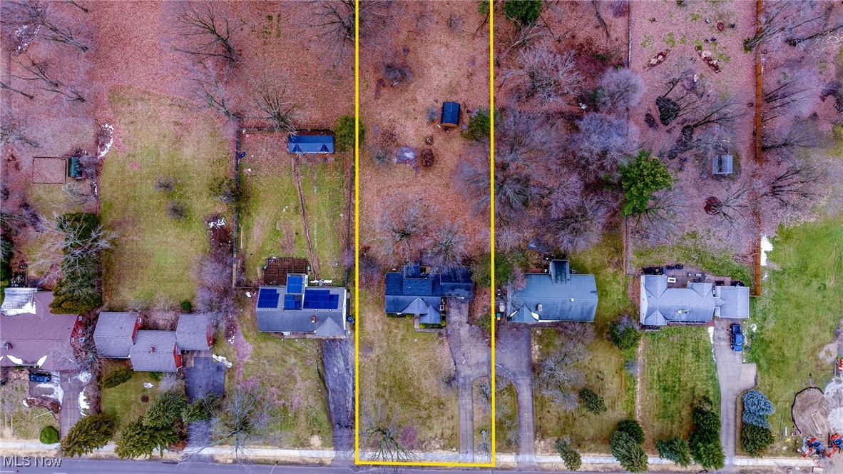 5266 Wilson Mills Road Cleveland, OH 44143 - Photo 44 of 50 Aerial overview of property's location with property parcel outlined