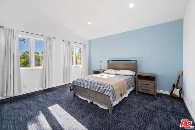 a view of a road with a yard