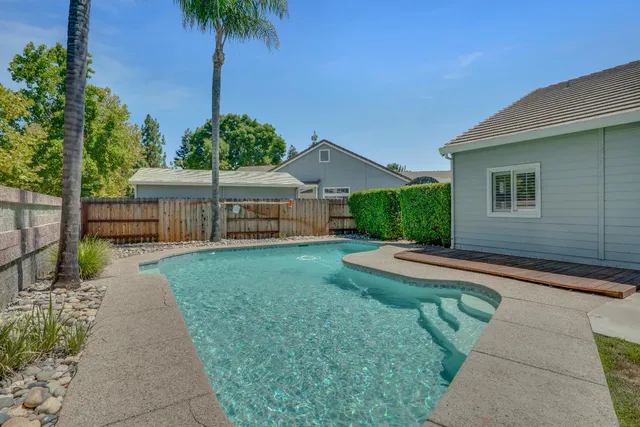 a house view with a garden space