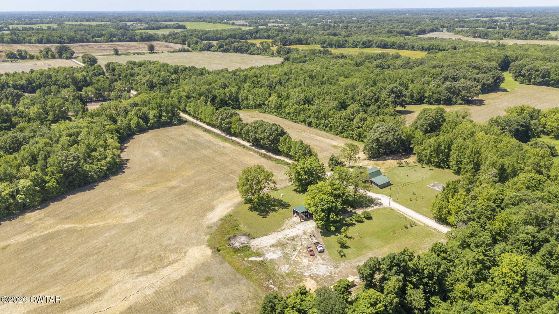 61 Con Pennington Road Kenton, TN 38233 - Photo 45 of 46 an aerial view of lake residential house with outdoor space and trees