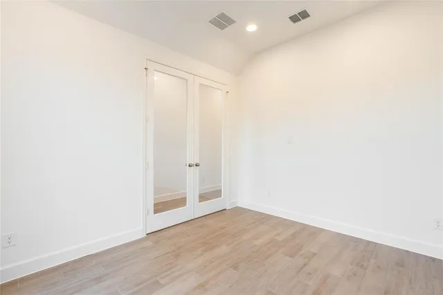 a view of an empty room