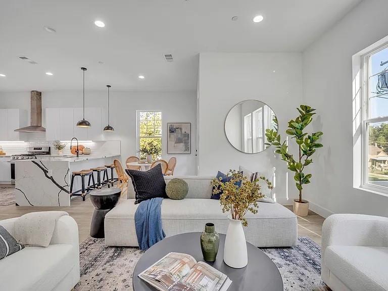 631 North Tyler Street, Unit 202 Dallas, TX 75208 - Photo 2 of 19 a living room with furniture potted plant and a window