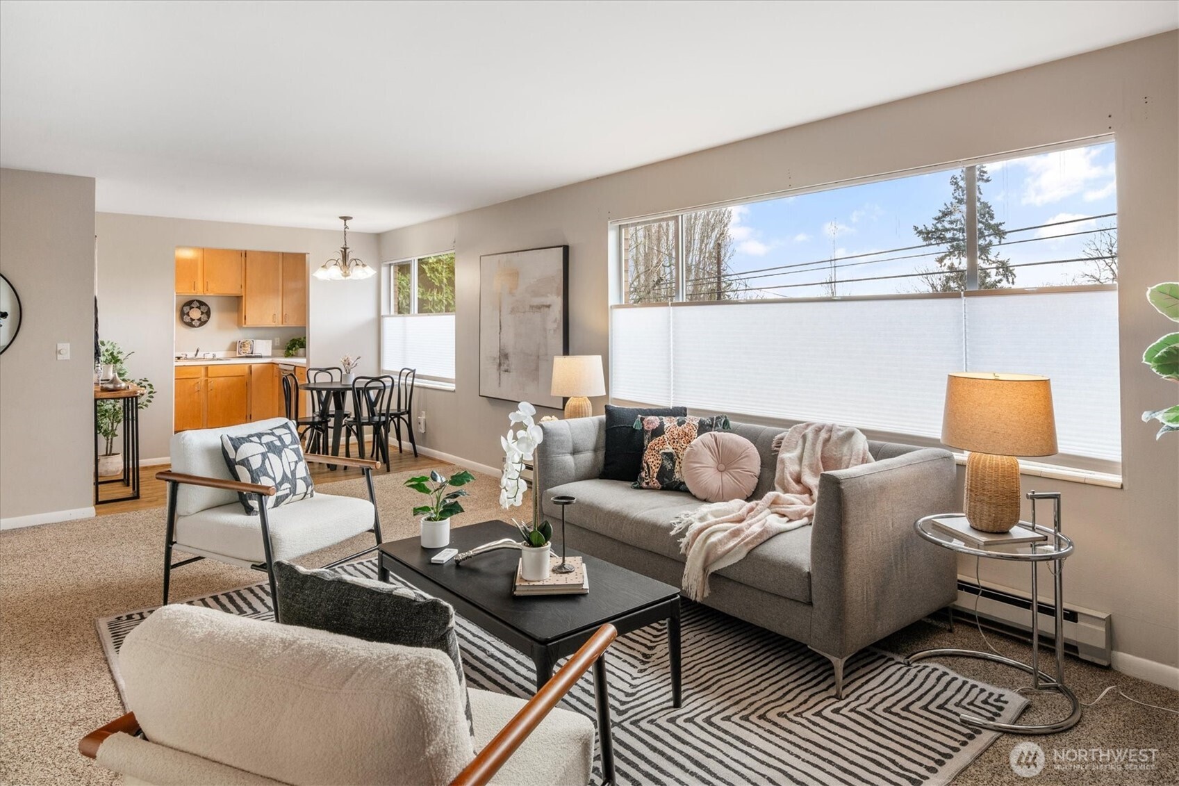 5638 3rd Avenue Northwest Seattle, WA 98107 - Photo 11 of 40 a living room with furniture and a wooden floor