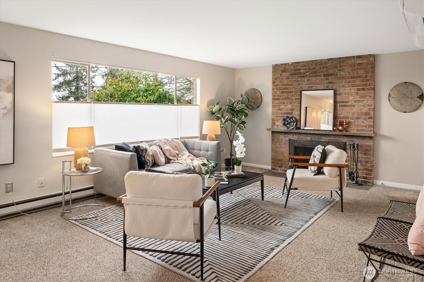 5638 3rd Avenue Northwest Seattle, WA 98107 - Photo 10 of 40 a living room with furniture and a large window