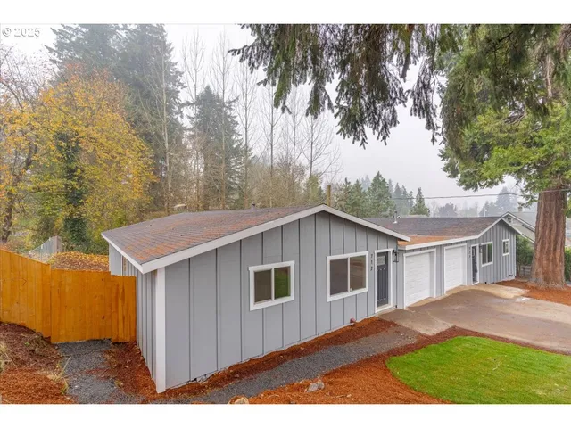 a house that has a tree in it