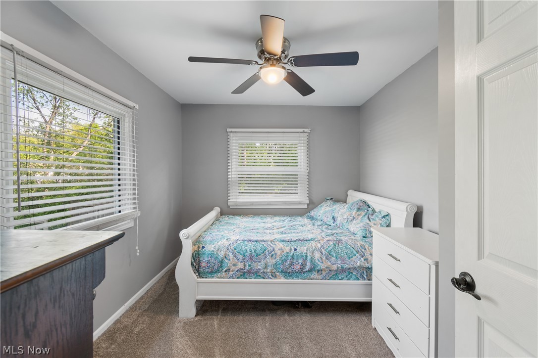 3255 Old Weymouth Road Medina, OH 44256 - Photo 20 of 31 Carpeted bedroom with ceiling fan and multiple windows