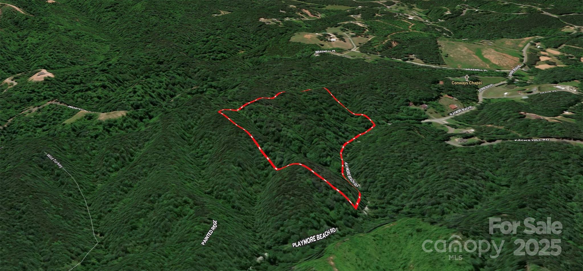 2500 Playmore Beach Road Lenoir, NC 28645 - Photo 13 of 38 an aerial view of a house with a yard and trees