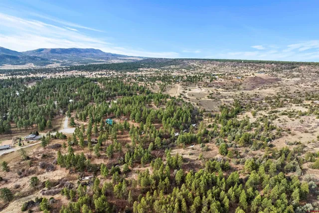 a view of city and mountain