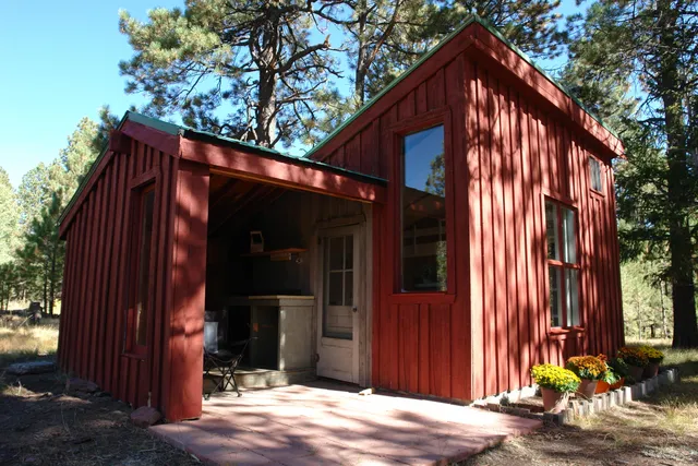 a view of lake with green space