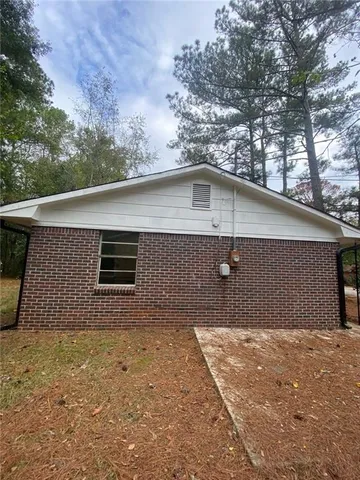 a backyard of a house