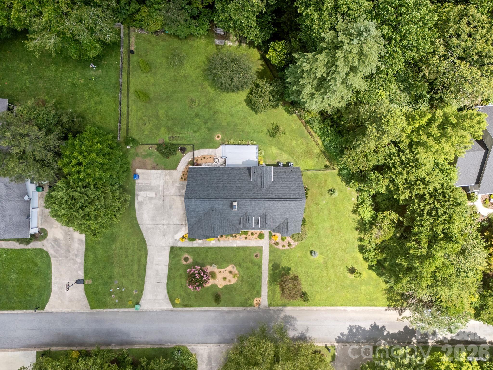 6 Springfield Way Arden, NC 28704 - Photo 43 of 47 an aerial view of a residential houses with yard