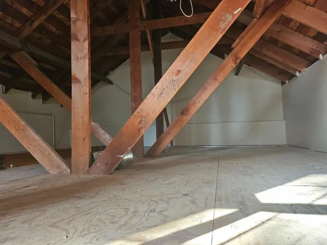 a view of a yard with an trees