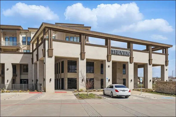 a view of a building on the side of a building