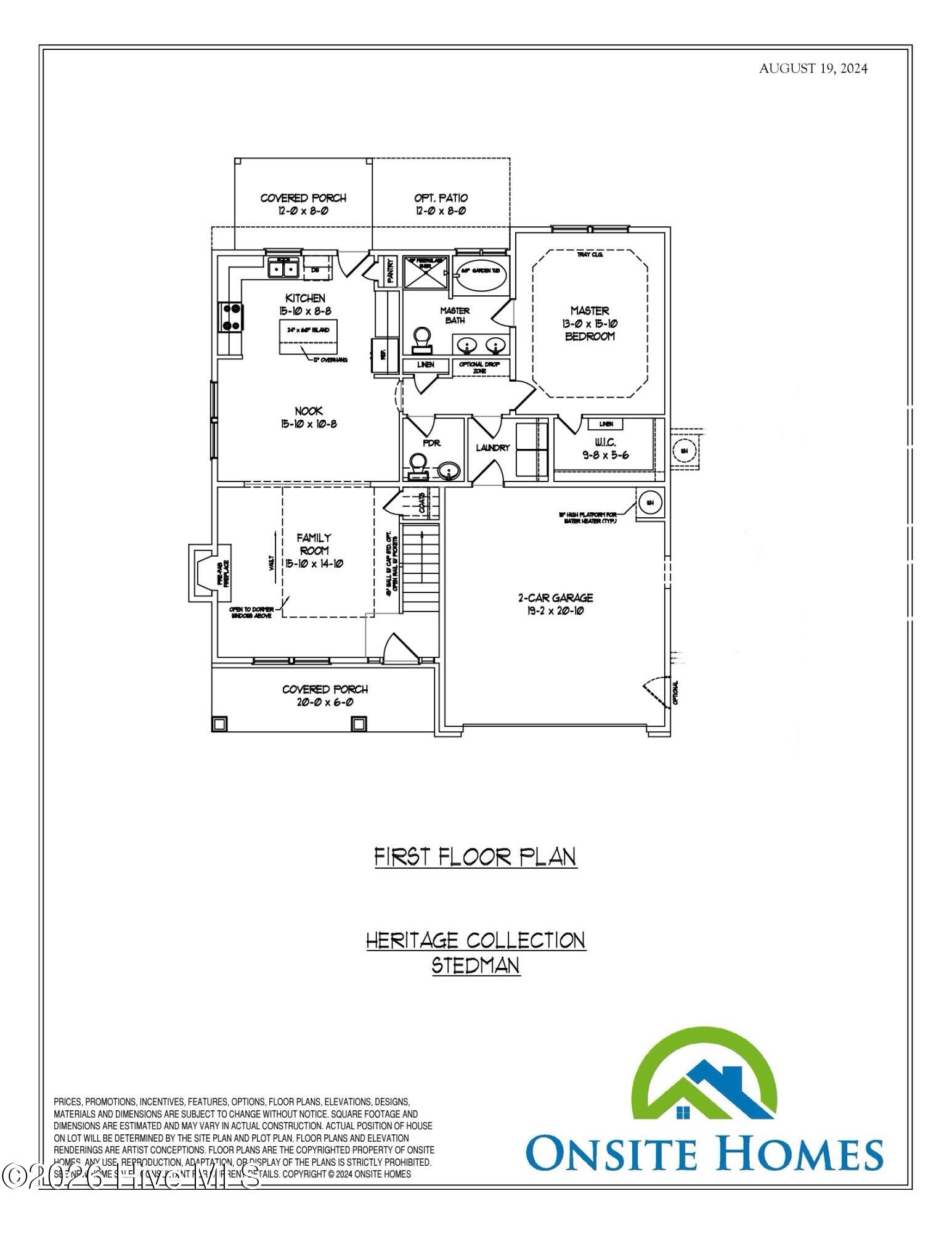 394 Lakebay Road Vass, NC 28394 - Photo 49 of 50 First Floor Plan