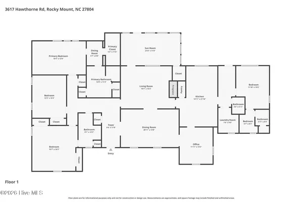 $398,500 | 3617 Hawthorne Road, Rocky Mount, NC 27804