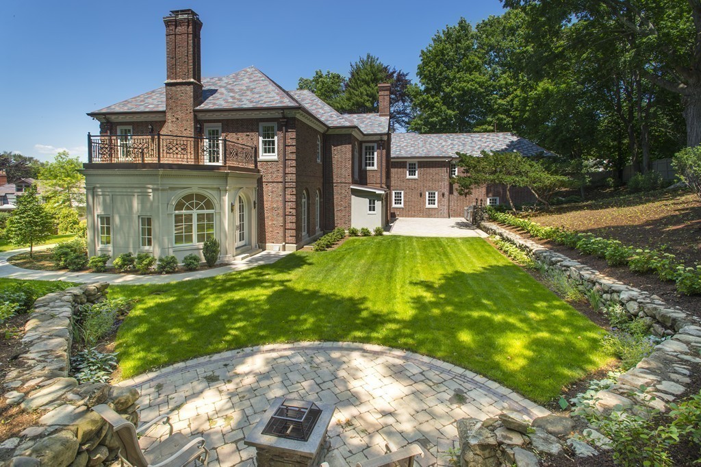 201 Hyslop Road Brookline, MA 02445 - Photo 28 of 30 a view of a house with a swimming pool