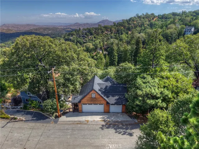 a view of front of house with a garage