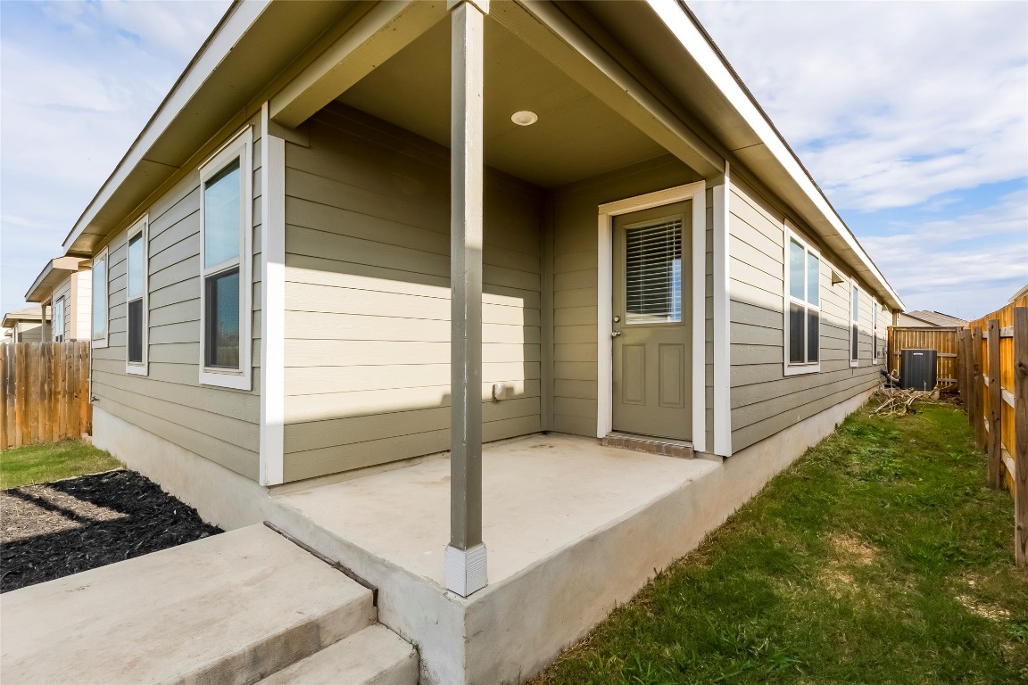 545 Greatest Gift Way Jarrell, TX 76537 - Photo 34 of 34 Property entrance with a patio area