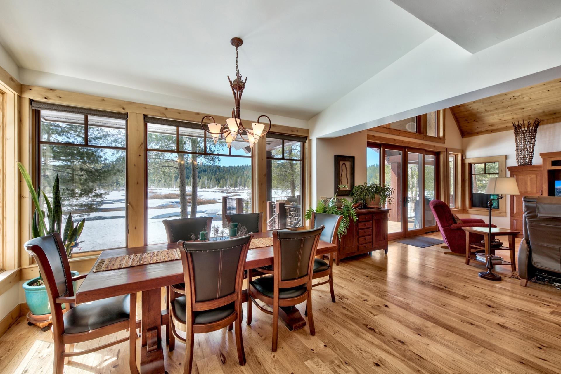 11368 Bennett Flat Road Truckee, CA 96161 - Photo 11 of 21 a dining room with furniture window and wooden floor