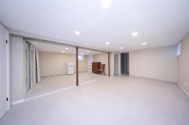 a view of an empty room