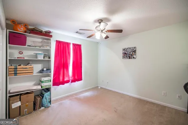 a view of a room with music instruments
