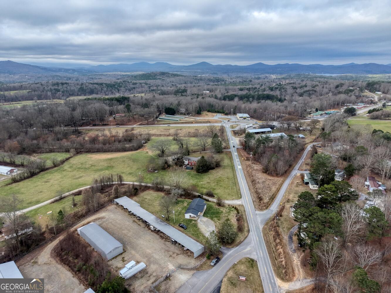 16 Antioch Church Road Blairsville, GA 30512 - Photo 33 of 36 an aerial view of a house with a yard