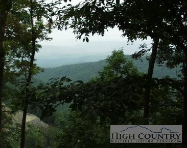 a view of lake from next to house
