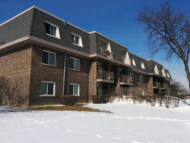 875 Tree Lane, Unit 204 Prospect Heights, IL 60070 - Photo 1 of 6 a front view of a building with a street
