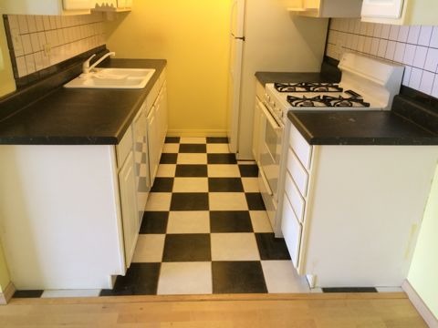 875 Tree Lane, Unit 204 Prospect Heights, IL 60070 - Photo 2 of 6 a kitchen with a stove and a refrigerator
