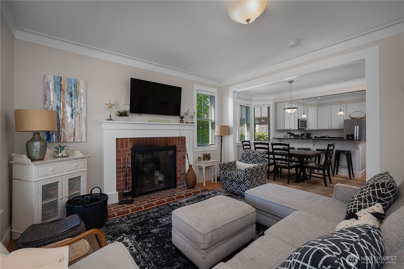 34 Seastar Lane Pacific Beach, WA 98571 - Photo 5 of 28 a living room with furniture and a fireplace