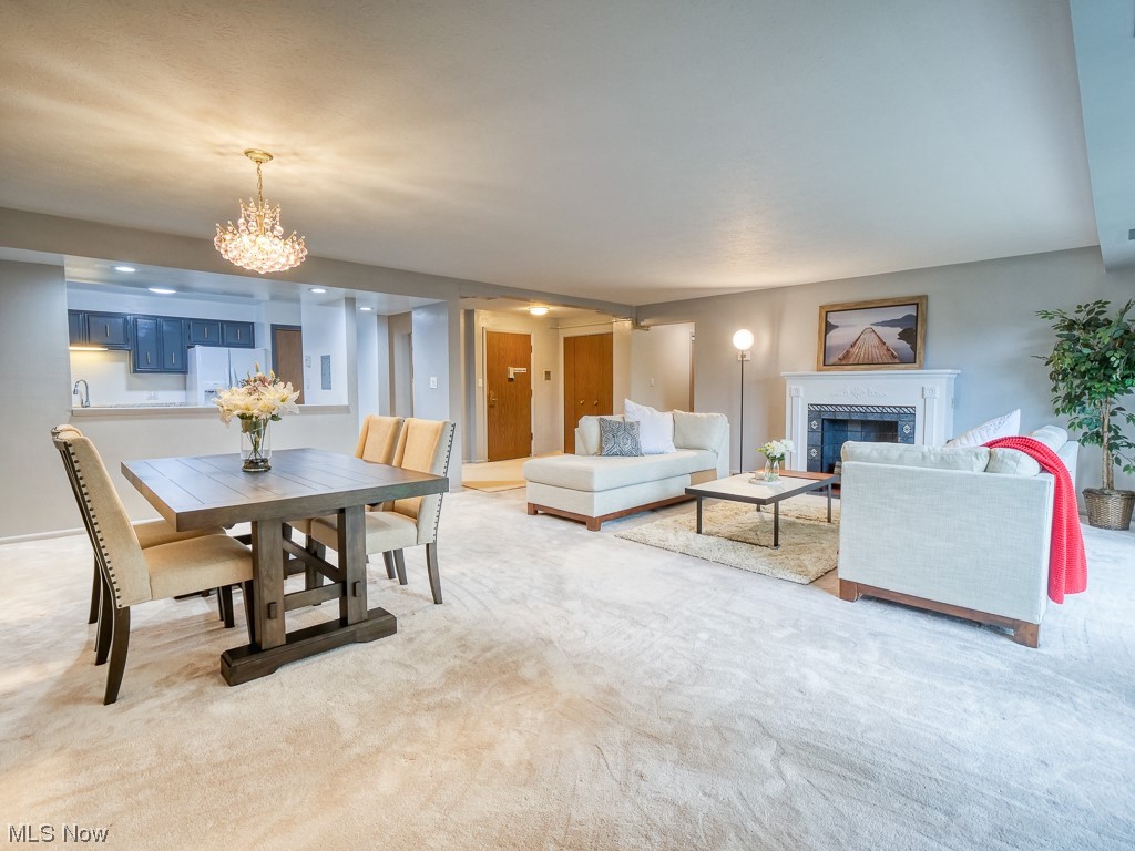 22555 Center Ridge Road, Unit 203 Rocky River, OH 44116 - Photo 12 of 25 Full Dining & Living Room