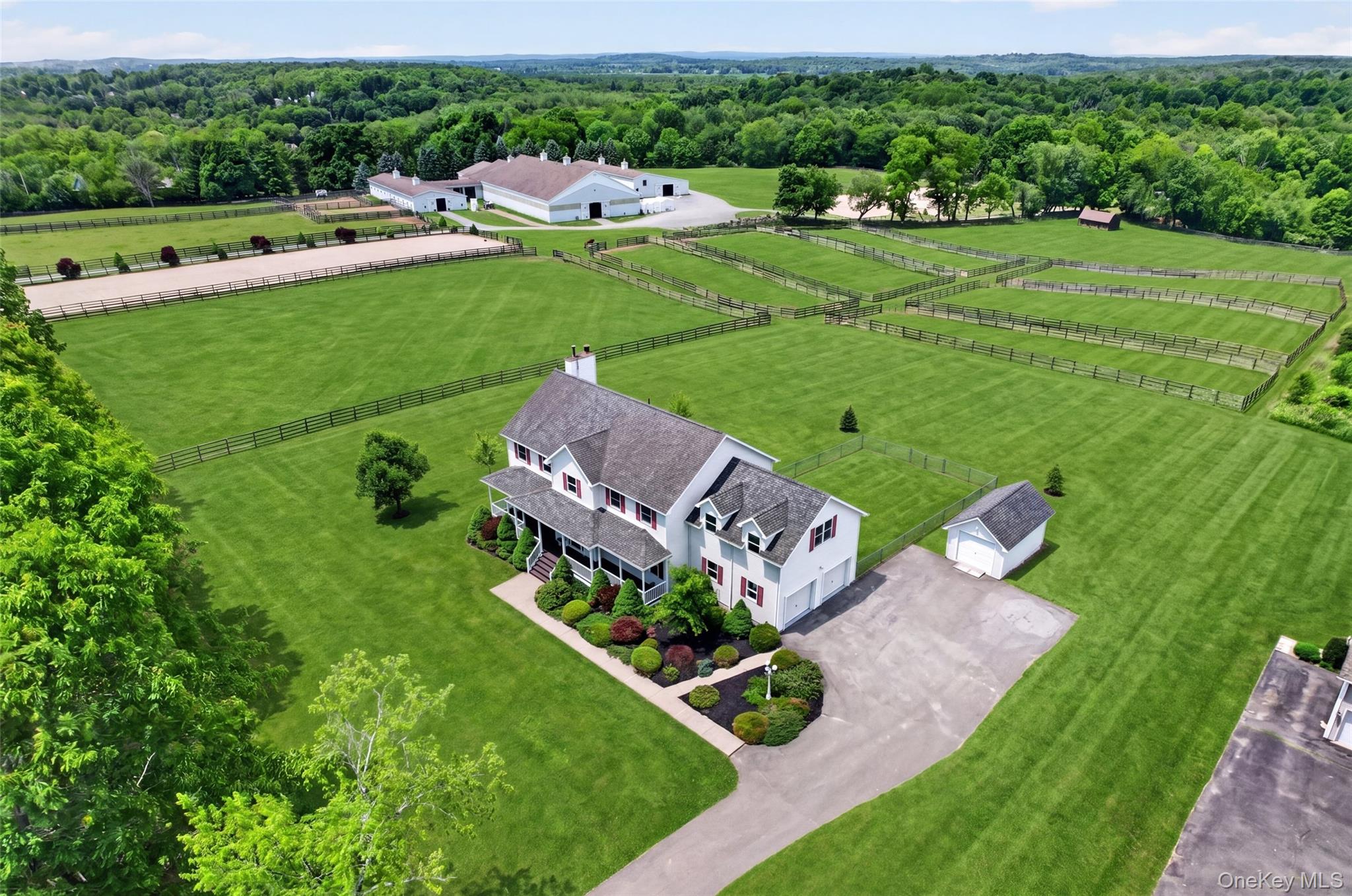 19 Bull Mine Road Chester, NY 10918 - Photo 4 of 42 Expansive estate featuring a two-story residence with attached garage,