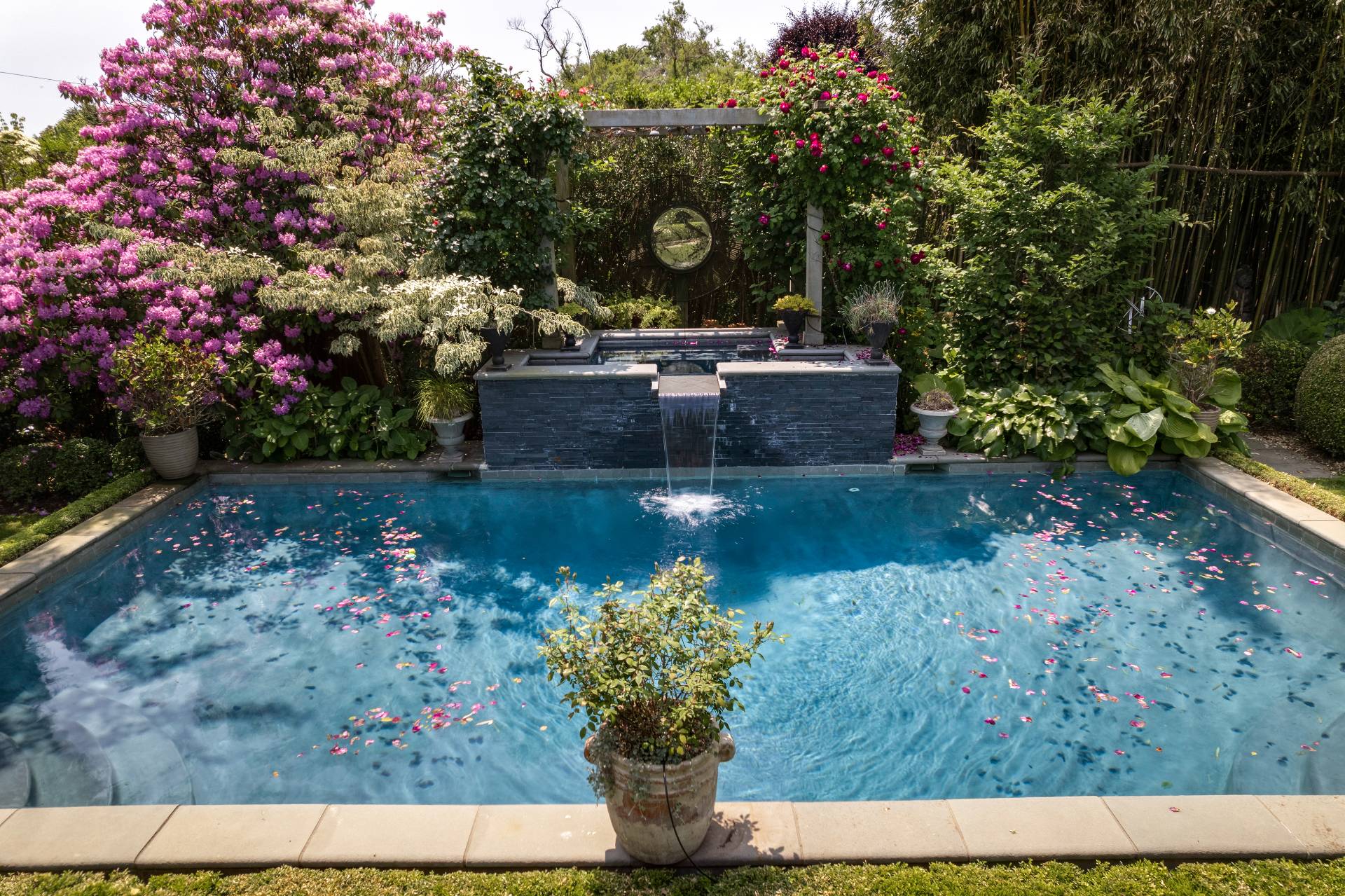 12 Huntington Lane Water Mill, NY 11976 - Photo 15 of 50 a view of a water fountain with a bench
