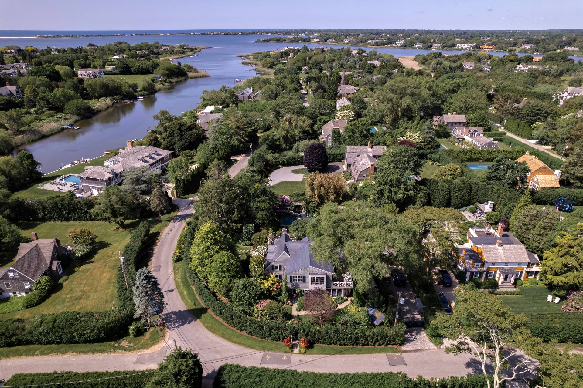 12 Huntington Lane Water Mill, NY 11976 - Photo 5 of 50 an aerial view of multiple house